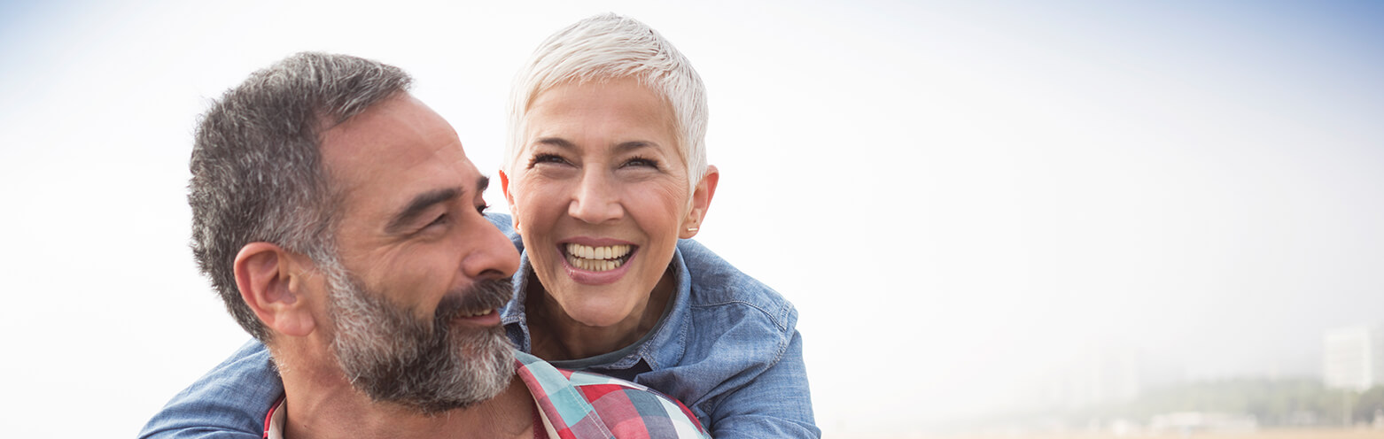 happy, smiling couple